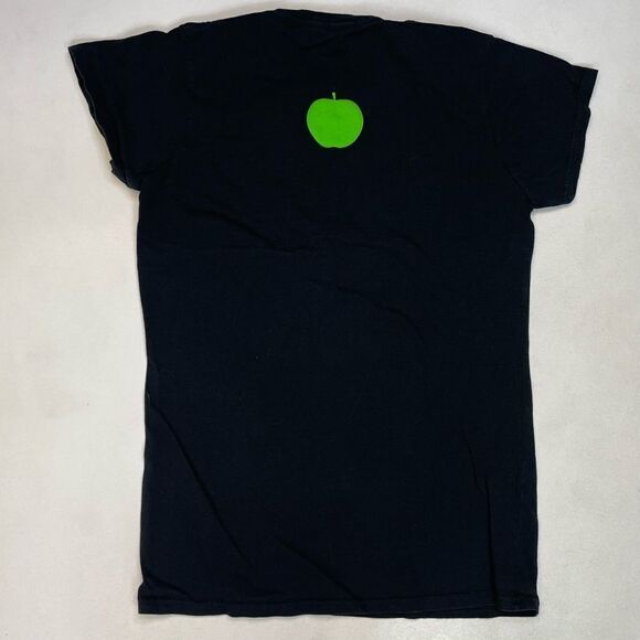 The Beatles On Apple Graphic T-shirt Women XS Black Short Sleeve Music - Picture 3 of 5